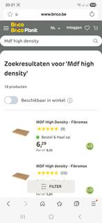 20x MDF 1220X610X3, Doe-het-zelf en Bouw, Hout en Planken, Ophalen
