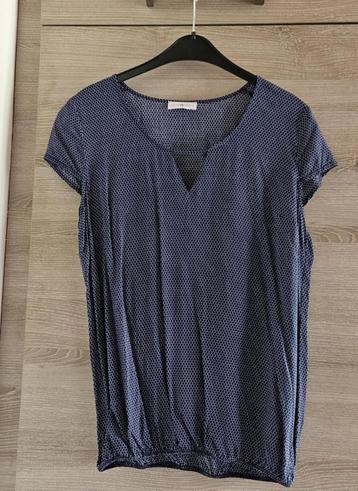 Blouse Cache Cache taille M marine à pois blancs beschikbaar voor biedingen