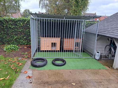 Parc à chiens galvanisé de 3 x 2 mètres (sans toit ni niche, Animaux & Accessoires, Maisons pour chiens, Comme neuf, Niche à chien