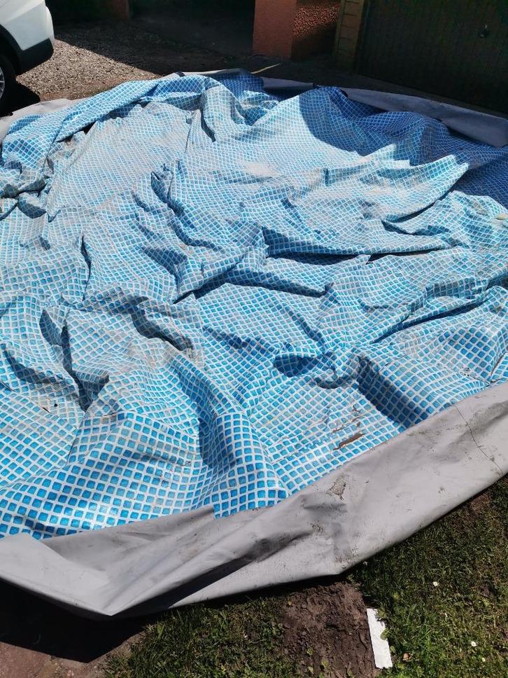 Liner utilisé piscine intex ronde, Tuin en Terras, Zwembad-toebehoren, Gebruikt, Grondzeil, Ophalen