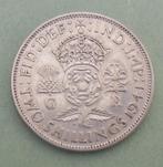 Two shillings 1941 India Imperator en argent, Envoi, Monnaie en vrac, Argent, Autres pays