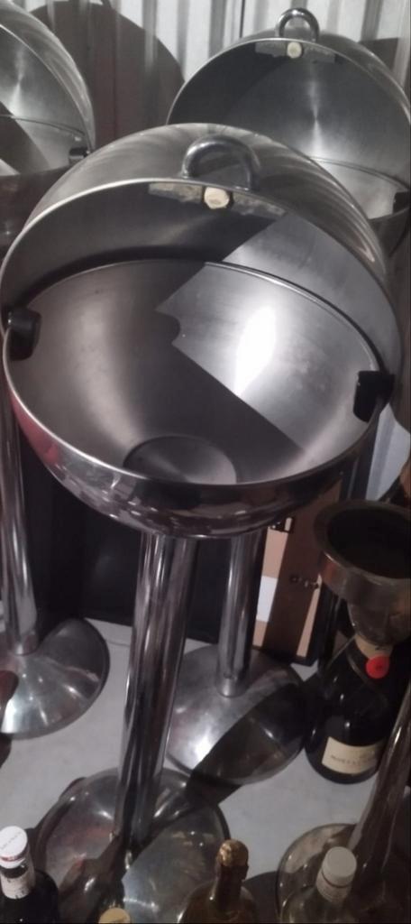 2 de Mes 😃 🪣 BOULES Inox ? à Éponges, VINTAGE ? Brasseries, Maison & Meubles, Seaux, Utilisé, Inox, Avec couvercle, Enlèvement