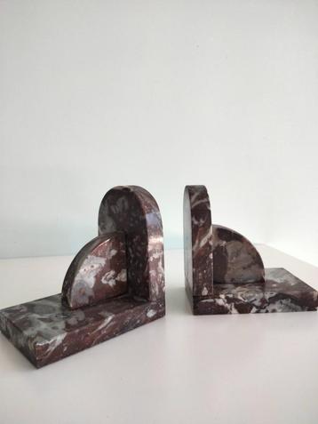 1920s 30s Art Deco marmer boeksteunen boekensteunen beschikbaar voor biedingen