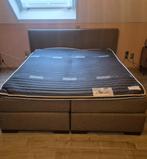 Boxspring 180 x 200 - Goossens wonen en slapen, Huis en Inrichting, Slaapkamer | Boxsprings, Ophalen, Gebruikt, Bruin, Tweepersoons