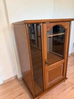 Mooie houten vitrinekast, Huis en Inrichting, Kasten | Vitrinekasten, Ophalen, Zo goed als nieuw