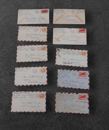 U.S. WO2 Air Force/(Bomber)pilot letter mail beschikbaar voor biedingen
