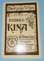 Speelkaart Antwerpen, Deurne – Dubbel Kina_118, Verzamelen, Ophalen of Verzenden, Gebruikt, Speelkaart(en)