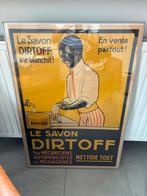 Affiche savon Dirtoff 1930, Verzamelen, Posters, Ophalen of Verzenden, Rechthoekig Staand, Reclame