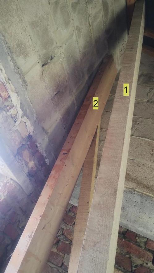 Balken, Doe-het-zelf en Bouw, Hout en Planken, Gebruikt, Balk, Grenen, 300 cm of meer, Minder dan 25 mm, Ophalen