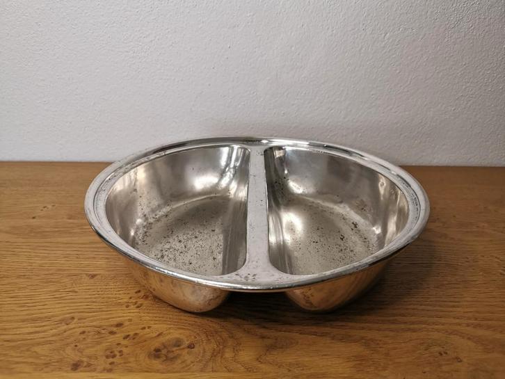 Verzilverde nautische serveerschaal - bord., Antiek en Kunst, Antiek | Schalen, Verzenden