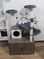 Kattenhuis/ kast voor kattenbak met krabpaal- nieuwstaat, Ophalen, Zo goed als nieuw, Krabpaal