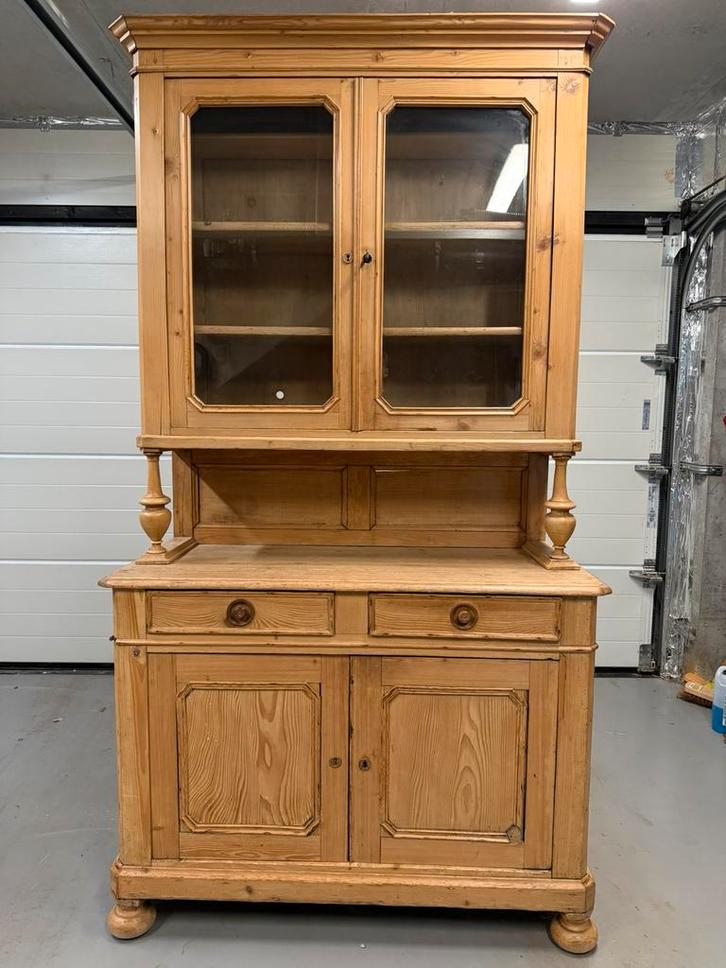 Massief houten wandkast / buffetkast – 235  127 cm, Maison & Meubles, Armoires | Buffets, Utilisé, 200 cm ou plus, 100 à 150 cm