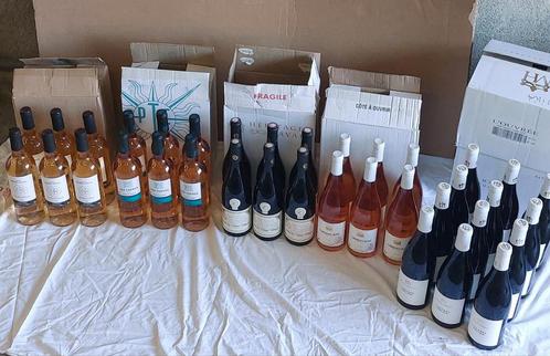Lot de vins grand cru rouge et rosé 36 bouteilles au total, Collections, Vins, Neuf, Vin rouge, France, Pleine, Enlèvement