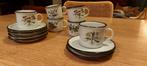 Espressoservies met botanische tekening, Huis en Inrichting, Ophalen of Verzenden