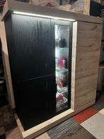 Vitrine en Buffet kast met LED Lampen, Huis en Inrichting, Ophalen, Zo goed als nieuw