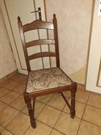 1 houten stoel, Comme neuf, Brun, Rustiek, Bois