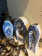 Mooie Delfste klok met bijhorende vazen, Antiek en Kunst, Ophalen