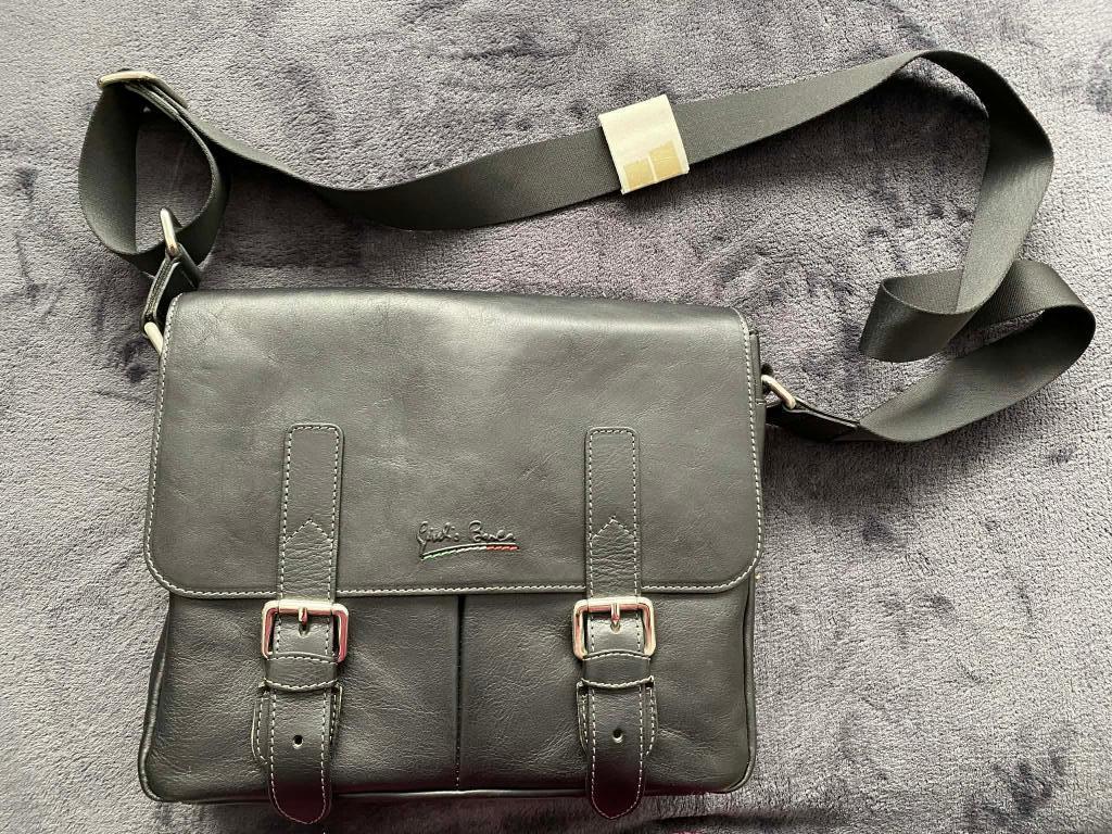 Schoudertas mannen. Italiaans leder, NIEUW! Bieden vanaf 50€, Ophalen of Verzenden, Nieuw, Zwart, Leer