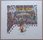 JAMES RIZZI / THE CHAMP / KLEURZEEFDRUK / 29x31cm, Antiek en Kunst, Ophalen of Verzenden