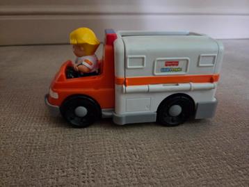 Little People Fisher Price ambulancier en ziekenwagen beschikbaar voor biedingen
