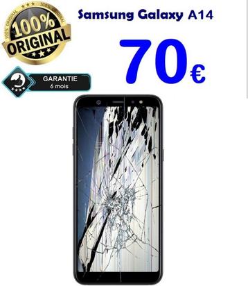 Réparation écran Samsung A14 pas cher à Bruxelles Garantie beschikbaar voor biedingen
