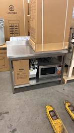 Table en inox avec rebord, Enlèvement, Comme neuf