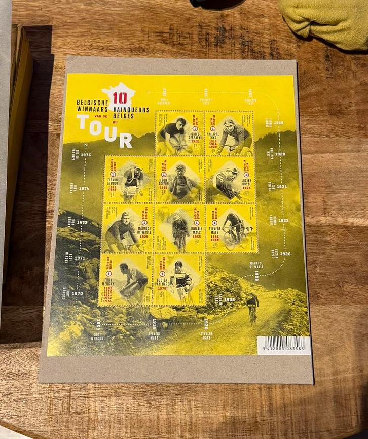 Postzegels Tour de France, Verzamelen, Sportartikelen en Voetbal, Nieuw, Verzenden