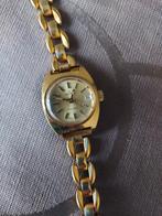 Damesuurwerk Helvetia verguld, Handtassen en Accessoires, Horloges | Dames, Overige materialen, Gebruikt, Polshorloge, Overige materialen