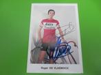 wielerkaart 1971 team flandria roger de vlaeminck signe, Sport en Fitness, Wielrennen, Verzenden, Zo goed als nieuw