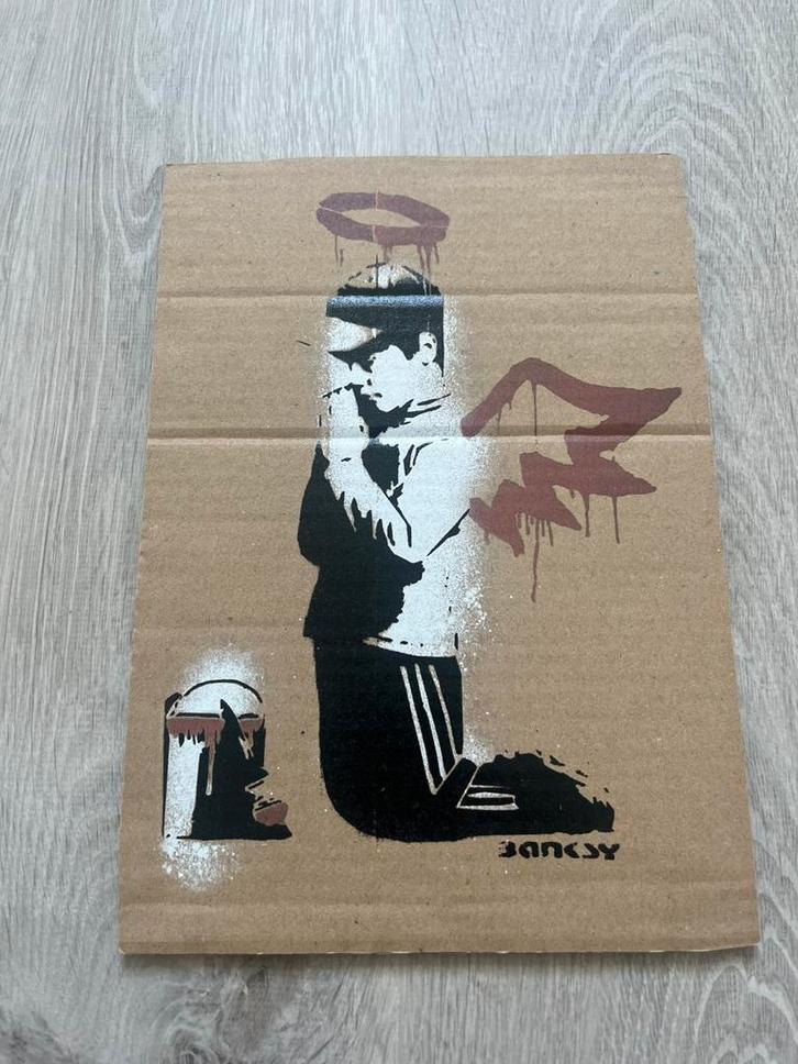 Originele BANKSY, Antiek en Kunst, Kunst | Schilderijen | Abstract, Ophalen of Verzenden