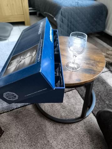 6 kristallen en gegraveerde glazen  beschikbaar voor biedingen