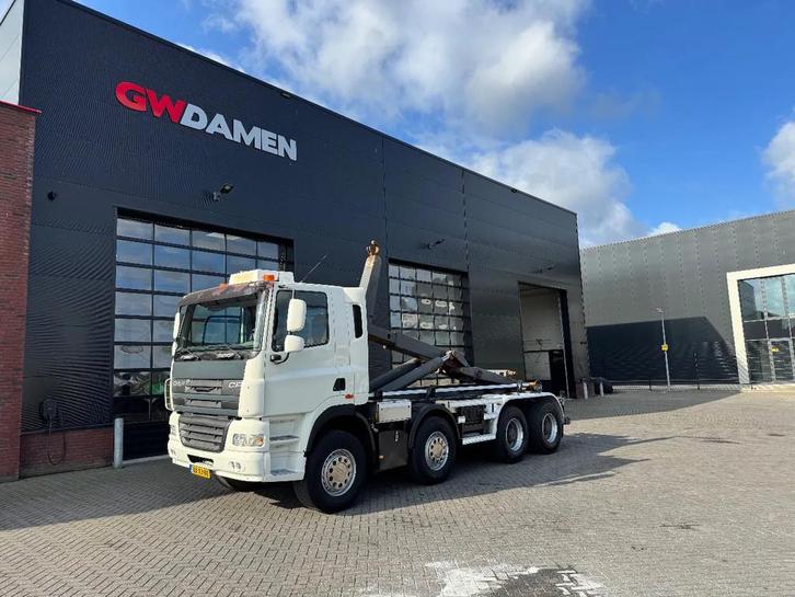 DAF CF 85.410 8x4 VDL Hooksystem Only 237.000 km (bj 2011), Auto's, Vrachtwagens, ABS, Airconditioning, Elektrische buitenspiegels