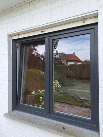 Châssis fenêtre PVC gris anthracite, Enlèvement, Comme neuf