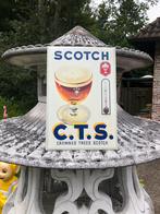 Blikken Reclamebord Scotch C.T.S. Bier Thermometer, Verzamelen, Ophalen of Verzenden, Zo goed als nieuw, Reclamebord
