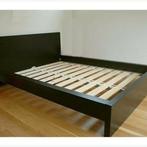 Ikea Malm 180x200 Noir, Enlèvement, Utilisé, 180 cm, 200 cm
