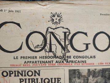 Eerste Congolese weekblad Congo Belge  beschikbaar voor biedingen