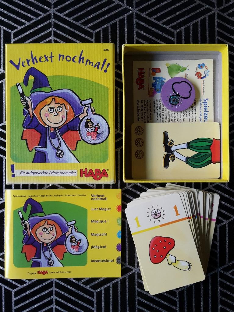 Haba kinderspel Verhext nochmal!, 2-4 spelers, 6+, als nieuw, Hobby en Vrije tijd, Gezelschapsspellen | Bordspellen, Zo goed als nieuw