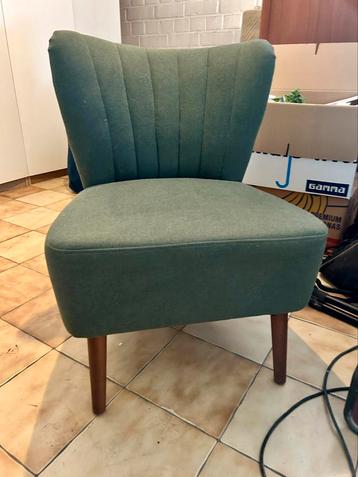 Retro groen (stoffen) cocktailzeteltje beschikbaar voor biedingen