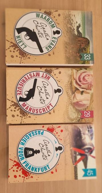 3 boeken Agatha Christie  beschikbaar voor biedingen