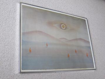 Aluminium frame + glas, afm. 68,6 x 91,6 cm beschikbaar voor biedingen