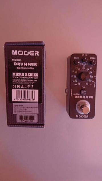 Pédale Mooer micro drummer, Enlèvement, Comme neuf