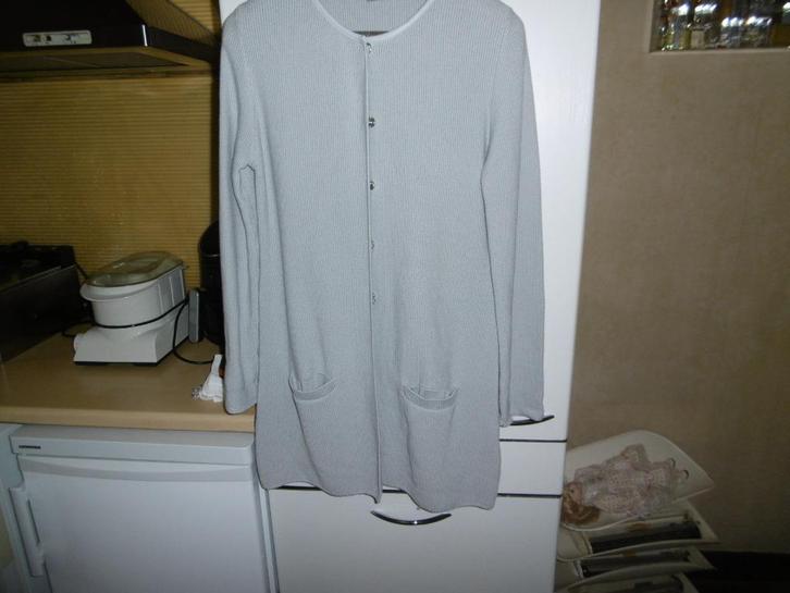 kledij dames trui-vest merk no man's land maat L, Kleding | Dames, Truien en Vesten, Zo goed als nieuw, Maat 42/44 (L), Grijs