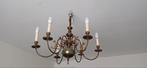 Lustre 6 branche., Huis en Inrichting, Ophalen, Gebruikt, Metaal, Victorien, flamand
