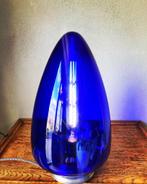 Vintage blauw muranoglas plafondlamp, Huis en Inrichting, Lampen | Plafondlampen, Niet ingevuld, Niet ingevuld, Ophalen of Verzenden