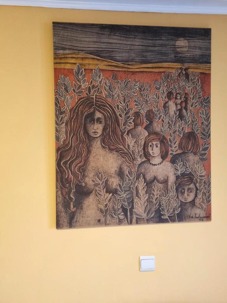 Schilderij op doek, Antiek en Kunst, Kunst | Schilderijen | Abstract, Ophalen