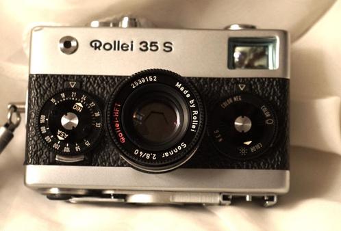 Rollei 35 S en Rollei-HFT Sonnar 40 mm F/2.8-lens, Audio, Tv en Foto, Fotocamera's Analoog, Zo goed als nieuw, Compact, Overige Merken