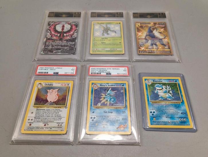 Lot Pokémon kaarten graded, Hobby en Vrije tijd, Verzamelkaartspellen | Pokémon, Zo goed als nieuw, Meerdere kaarten, Foil, Verzenden