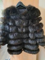 A not real fur coate, Maat 38/40 (M), Zo goed als nieuw, Zwart, Verzenden