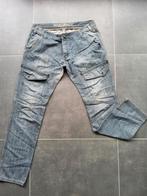 Toffe heren jeans met speciale details maat 34 défaut, Enlèvement ou Envoi, W33 - W34 (confection 48/50), Porté, Bleu