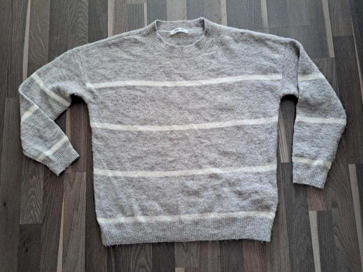 MSCH Copenhagen,  Alpaca wol trui, Mt L, Kleding | Dames, Truien en Vesten, Zo goed als nieuw, Maat 42/44 (L), Grijs, Ophalen of Verzenden